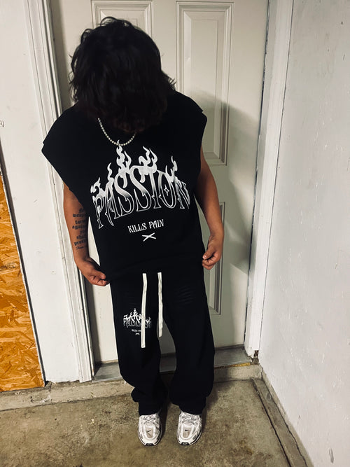 Ignited Passion Sunfade Curved Fleece Sweats